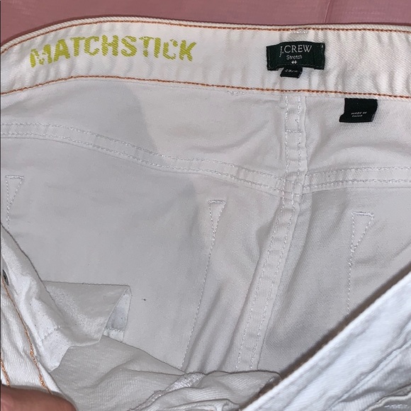 J CREW MATCHSTICK WHITE 29/R JEANS! G8 $ - Picture 8 of 8